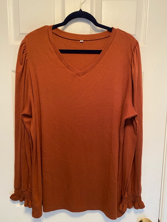 Tops - Women's Rust V-Neck Top…size 3XL